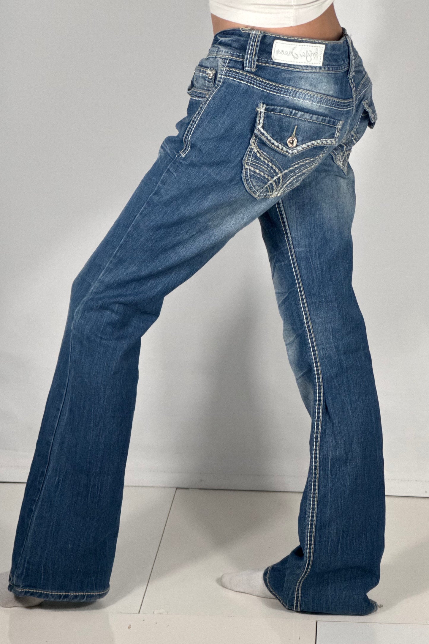 Lågmidjade jeans stl: M