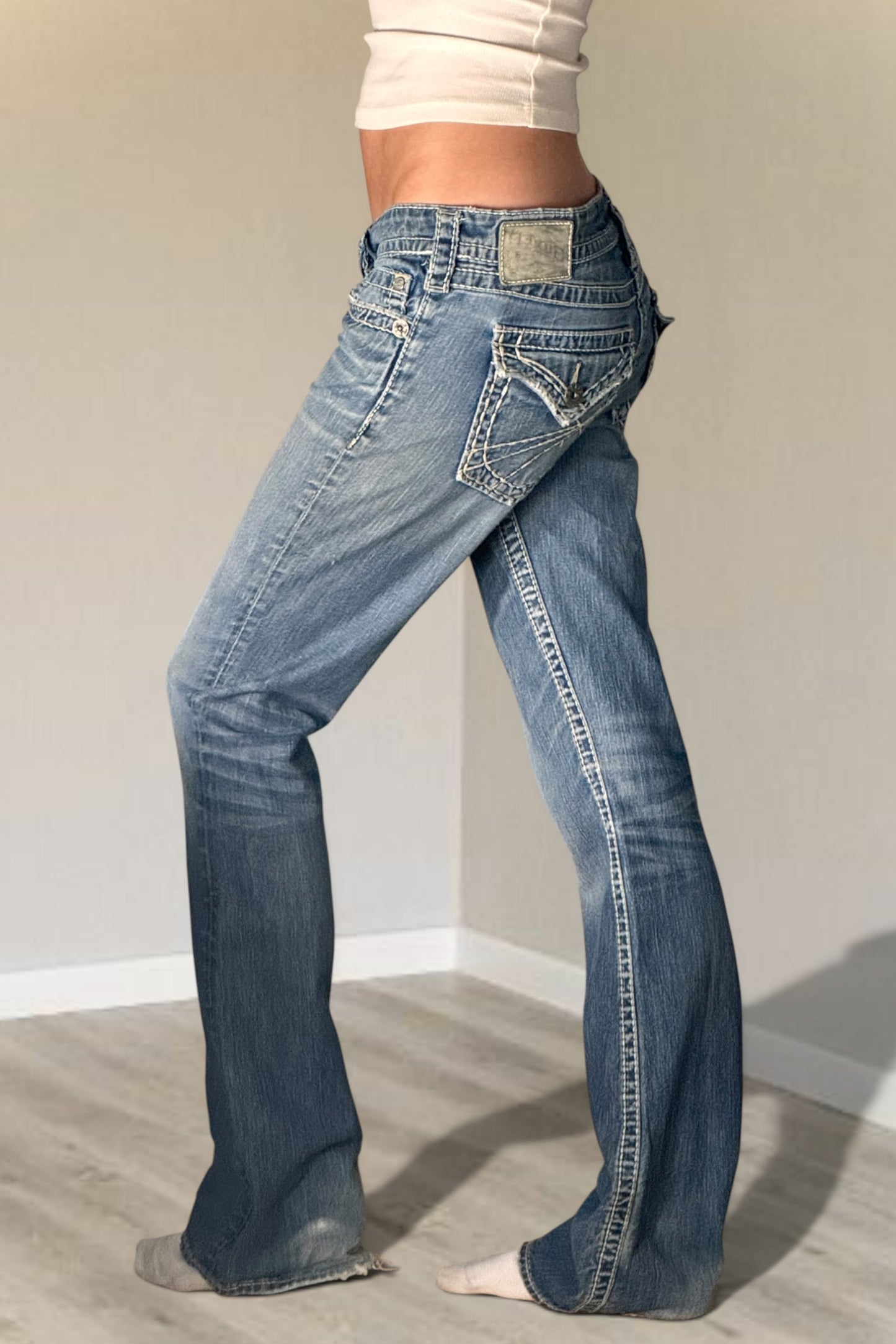 Lågmidjade jeans stl: S