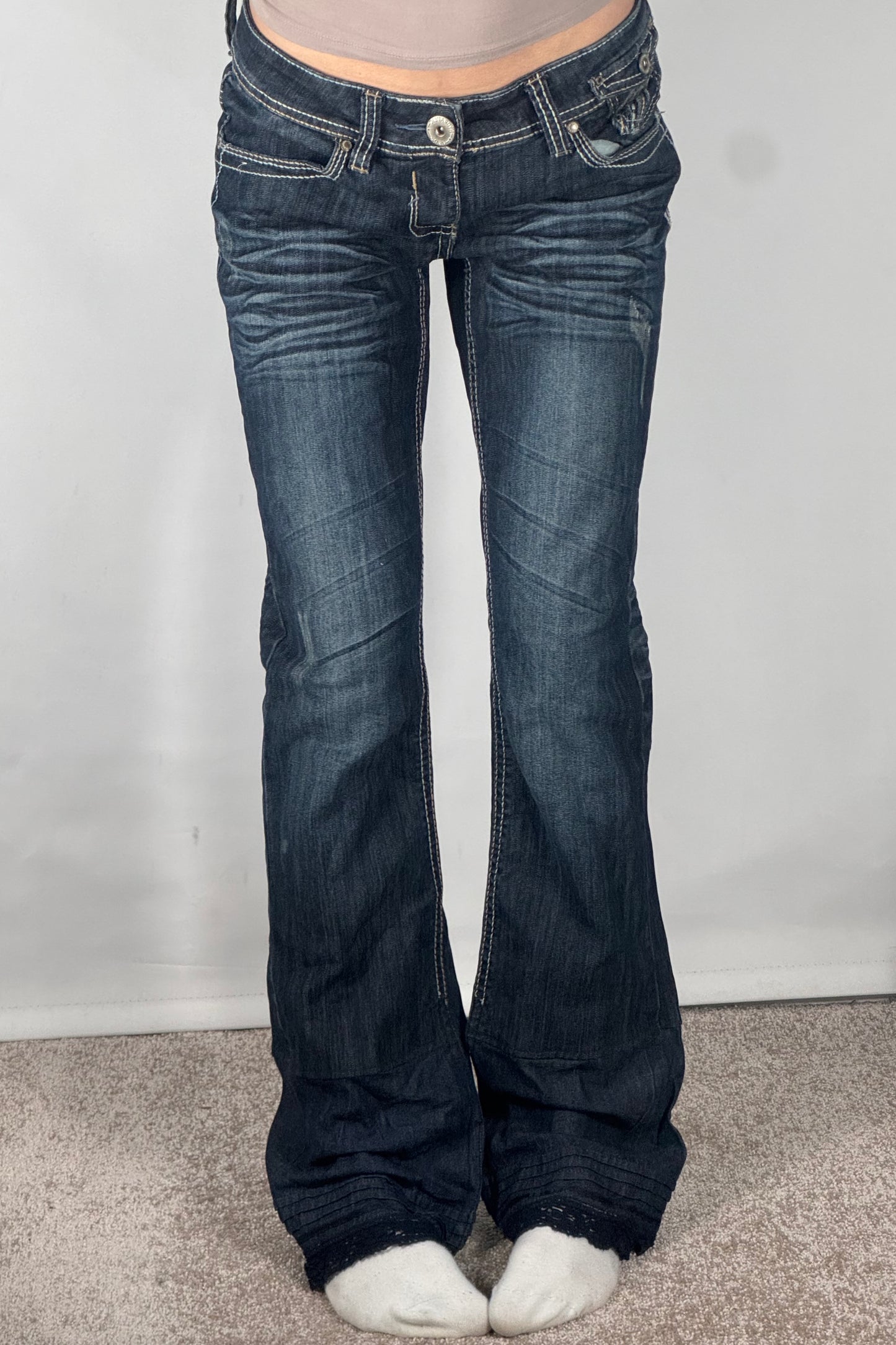 Lågmidjade jeans stl: S