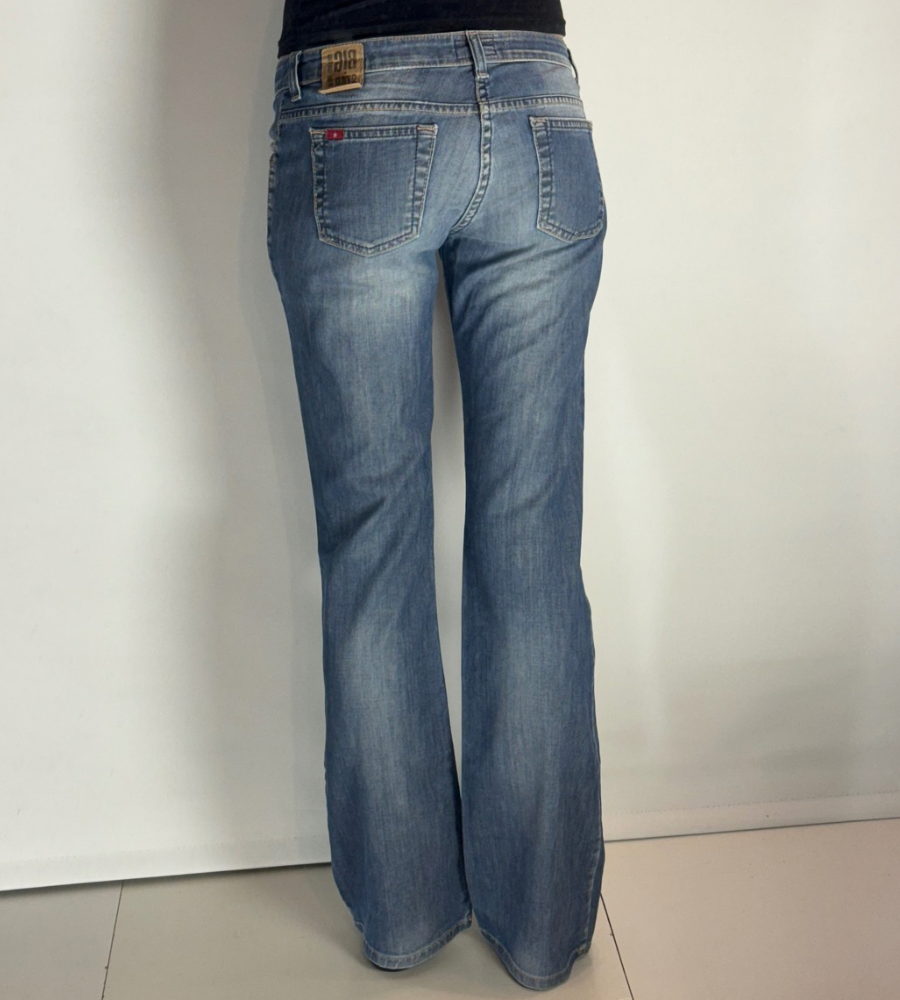 Lågmidjade jeans–stl: S