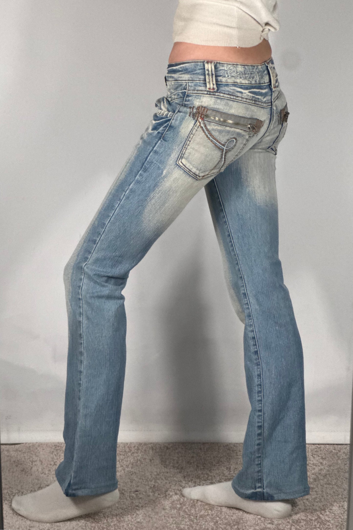 Lågmidjade jeans stl: XXS