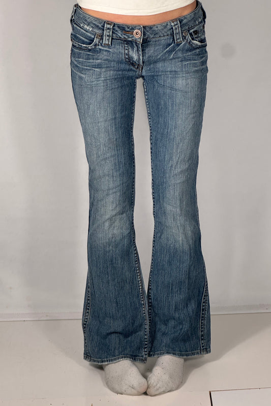 Lavtaljede jeans str: S