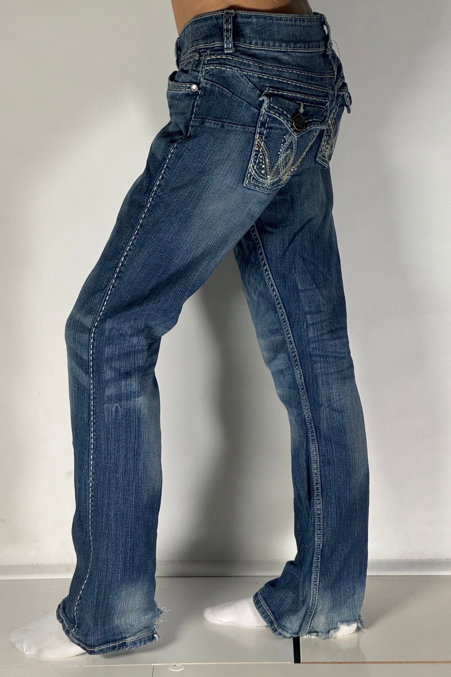 Lågmidjade jeans stl: M