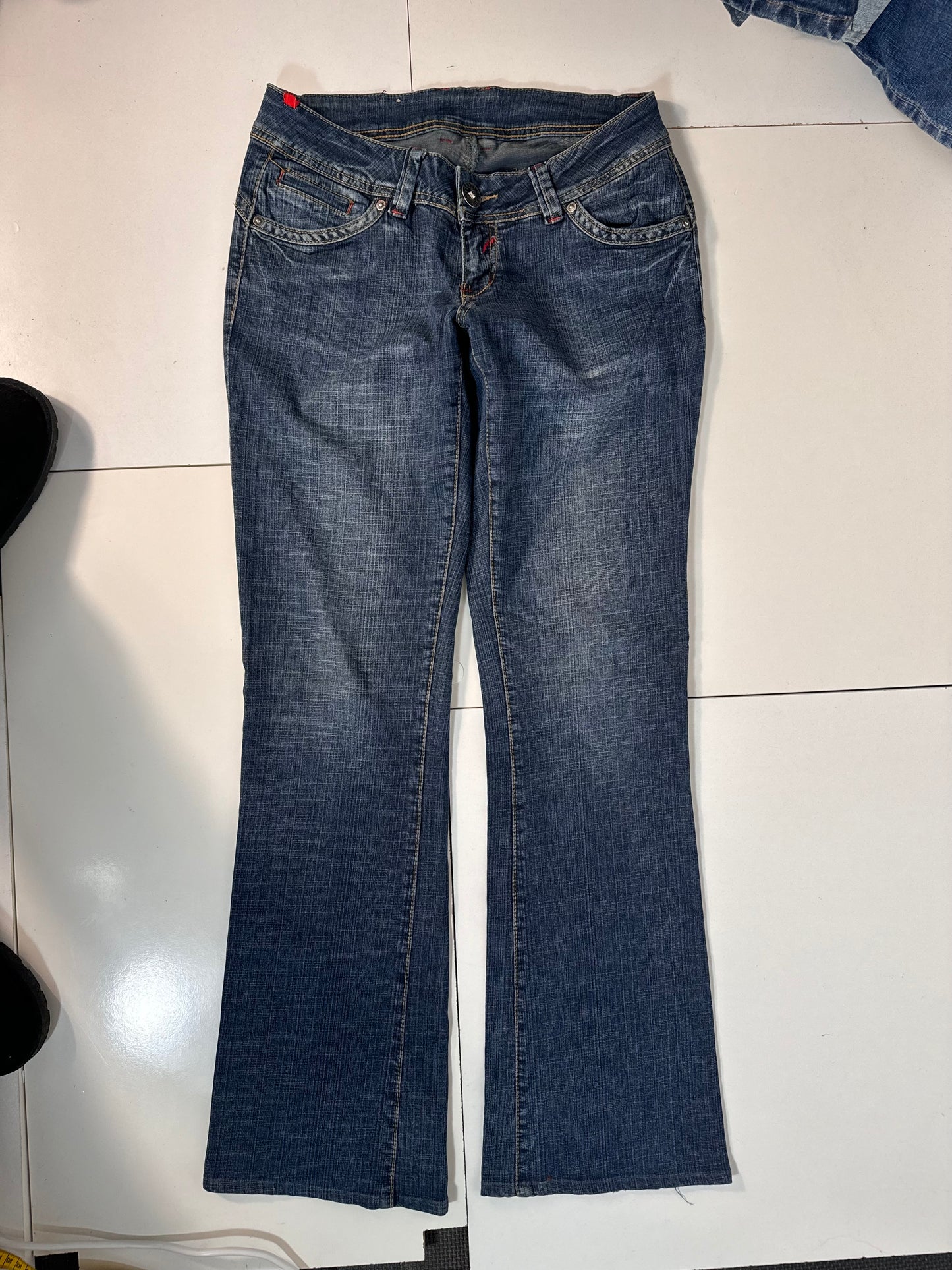 Lavtaljede jeans str: S