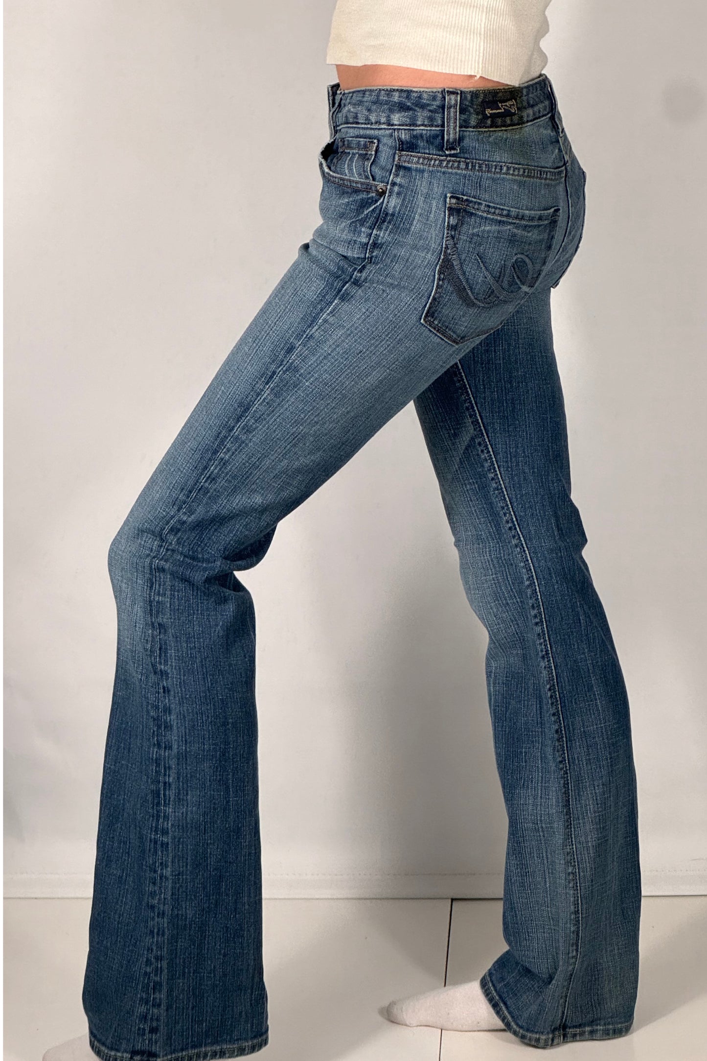 Utsvängda jeans stl: XS