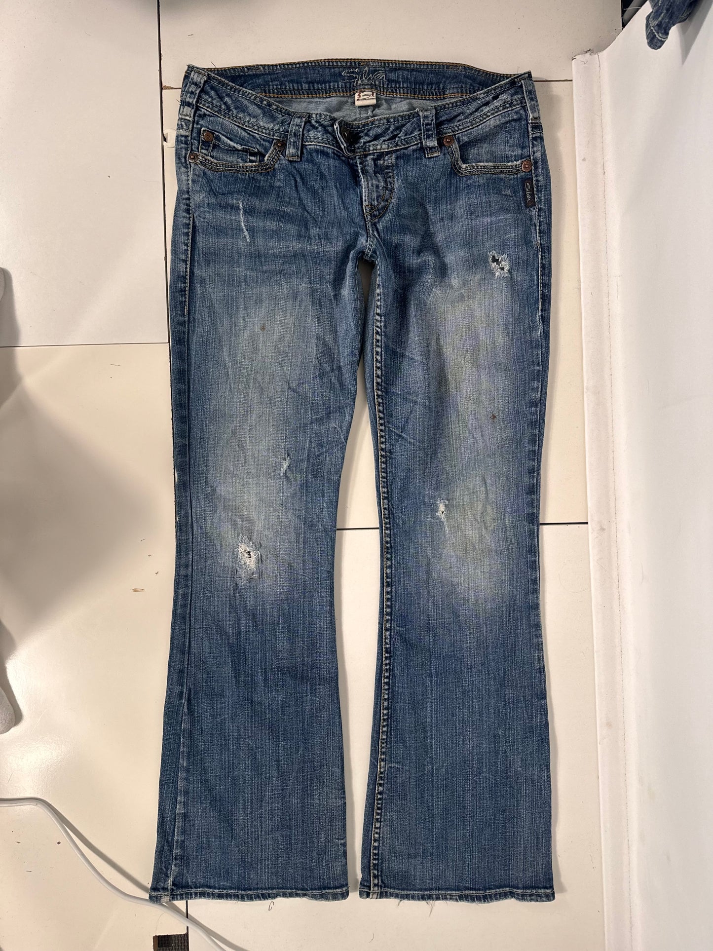 Lavtaljede jeans str: M