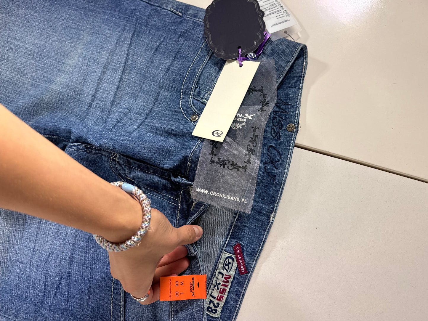 Lågmidjade jeans stl: S
