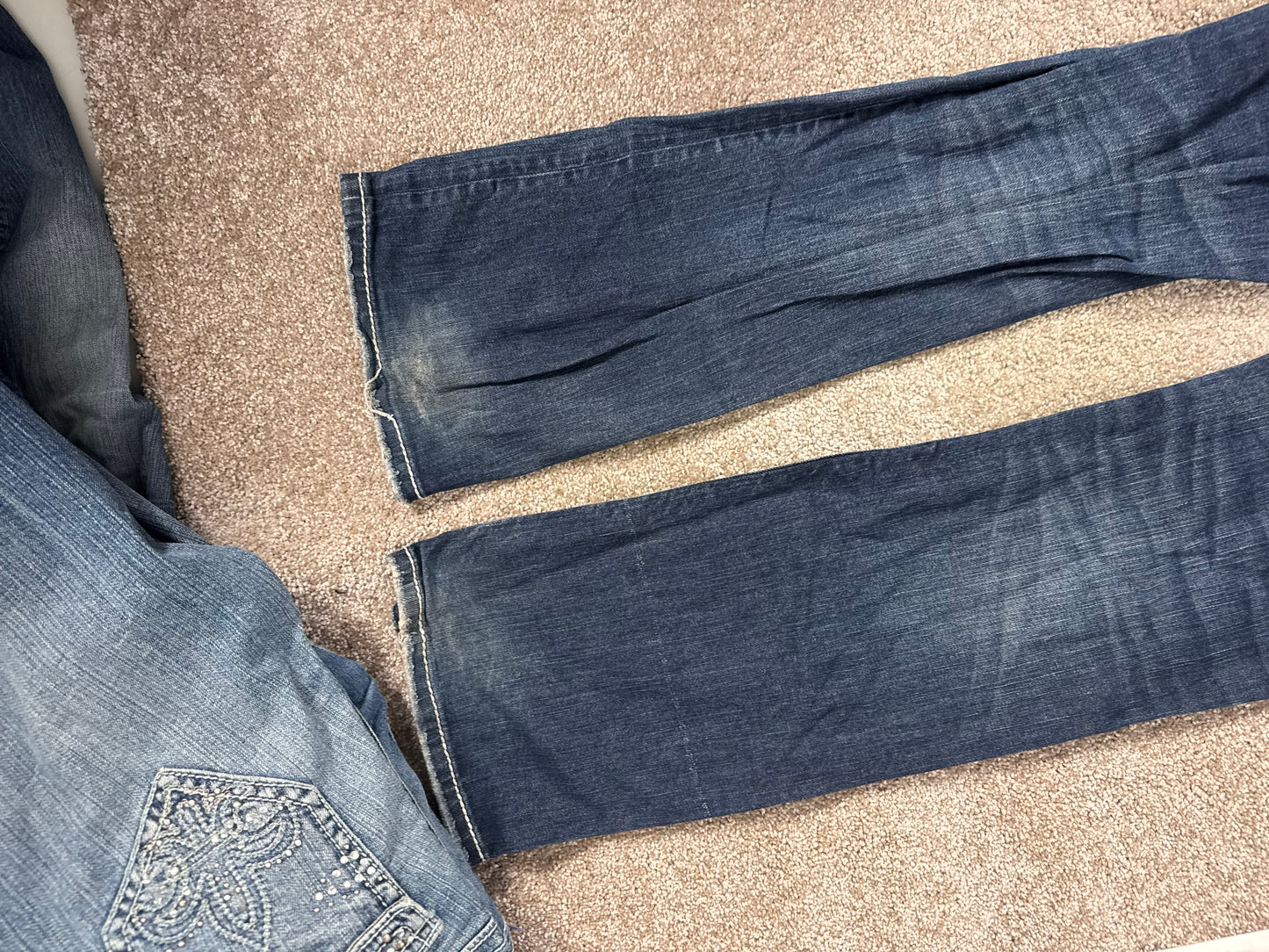 Lavtaljede jeans str: S