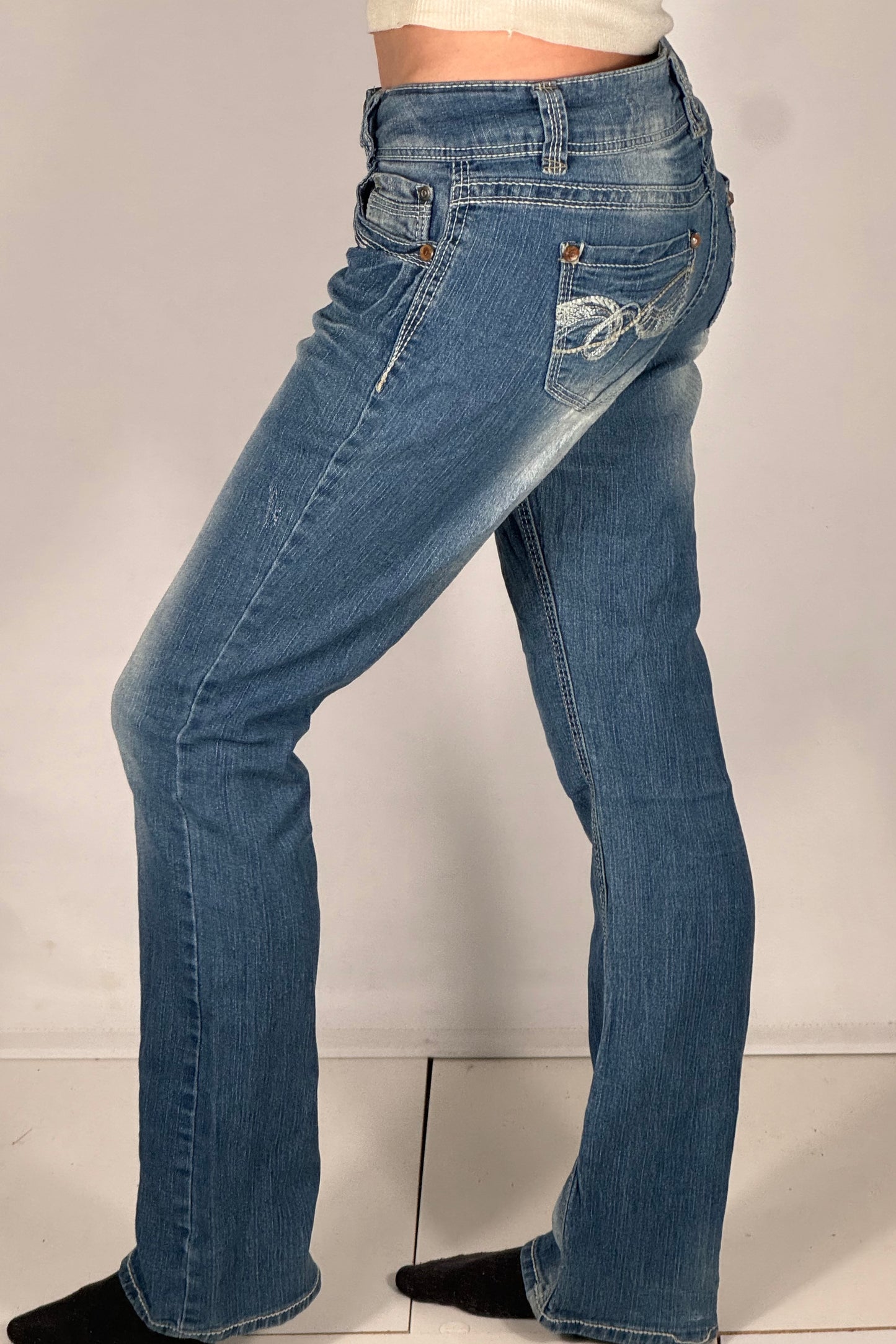 Lågmidjade jeans stl: S