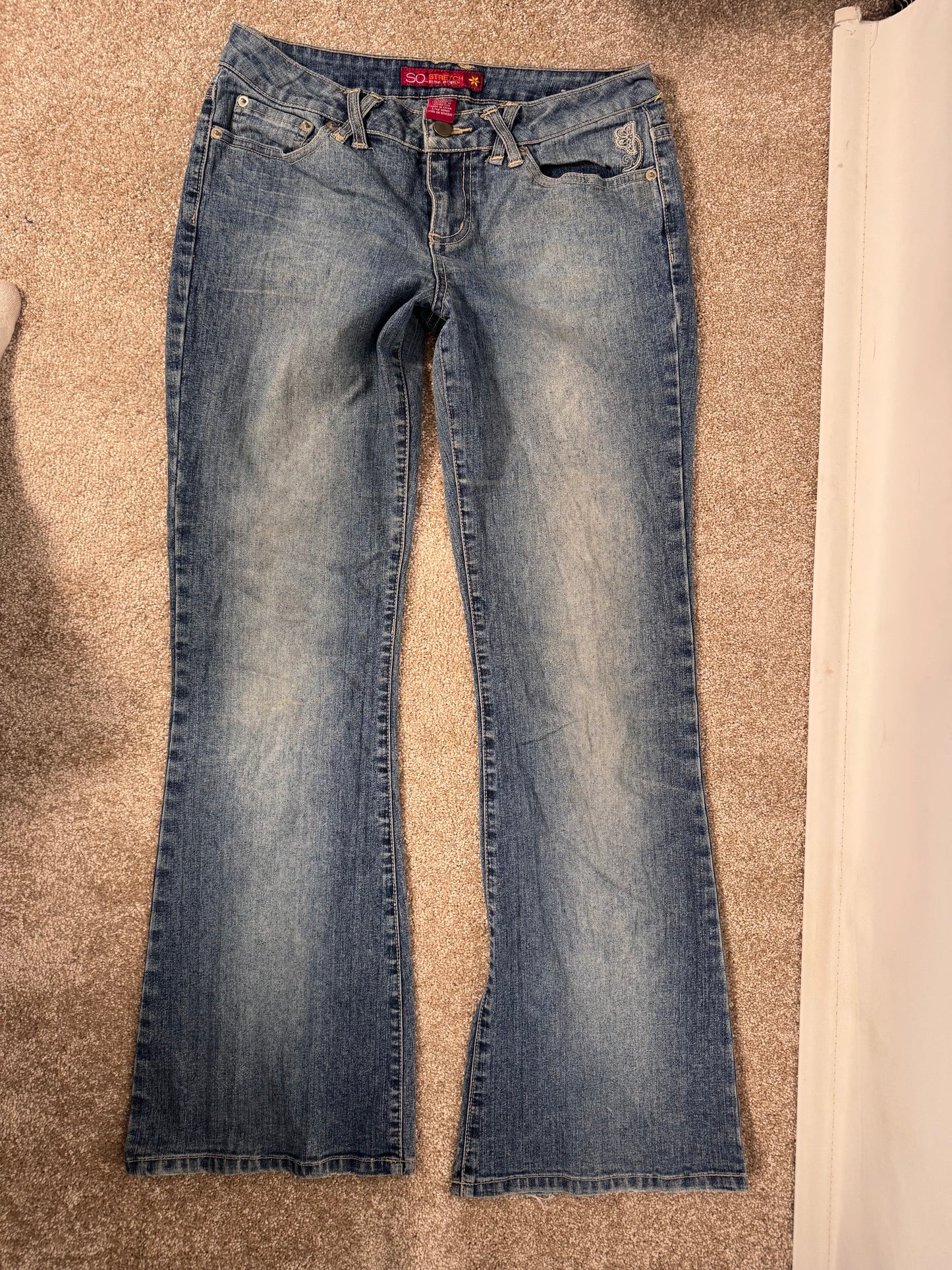 Lågmidjade jeans stl: S