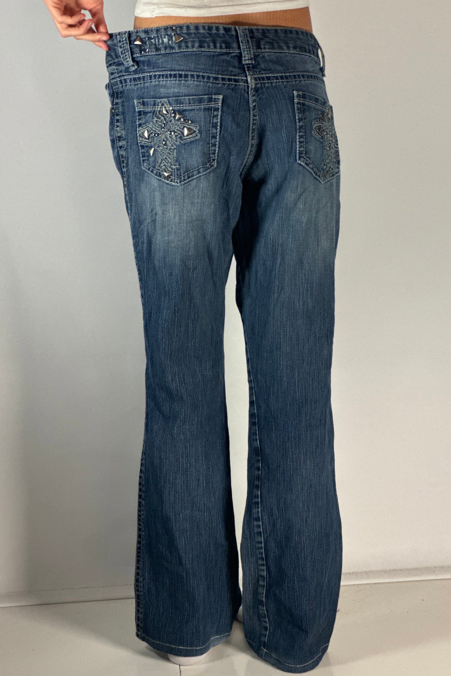 Lågmidjade jeans stl: S/M