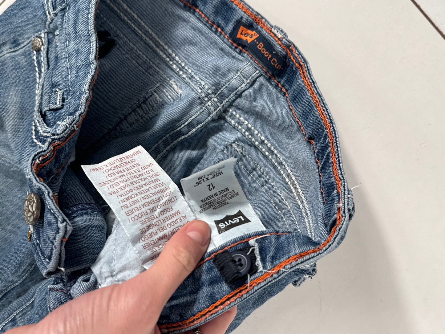 Lavlivede jeans str: XXXS