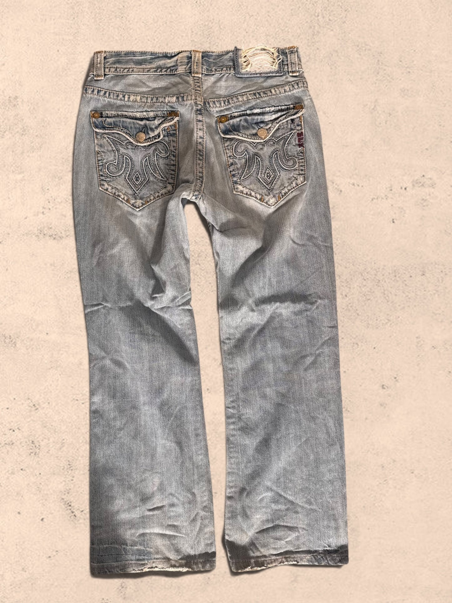 Utsvängda jeans stl: M
