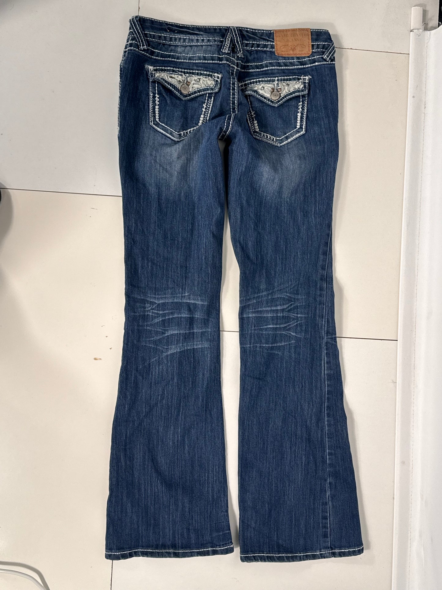 Lavtaljede jeans str: S