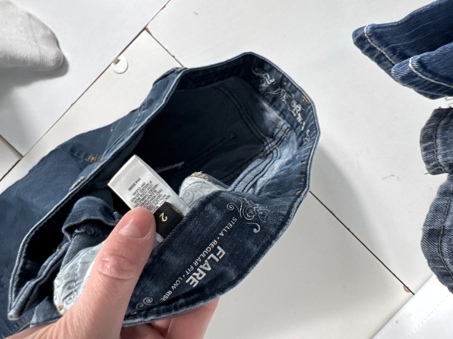 Lågmidjade jeans stl: S