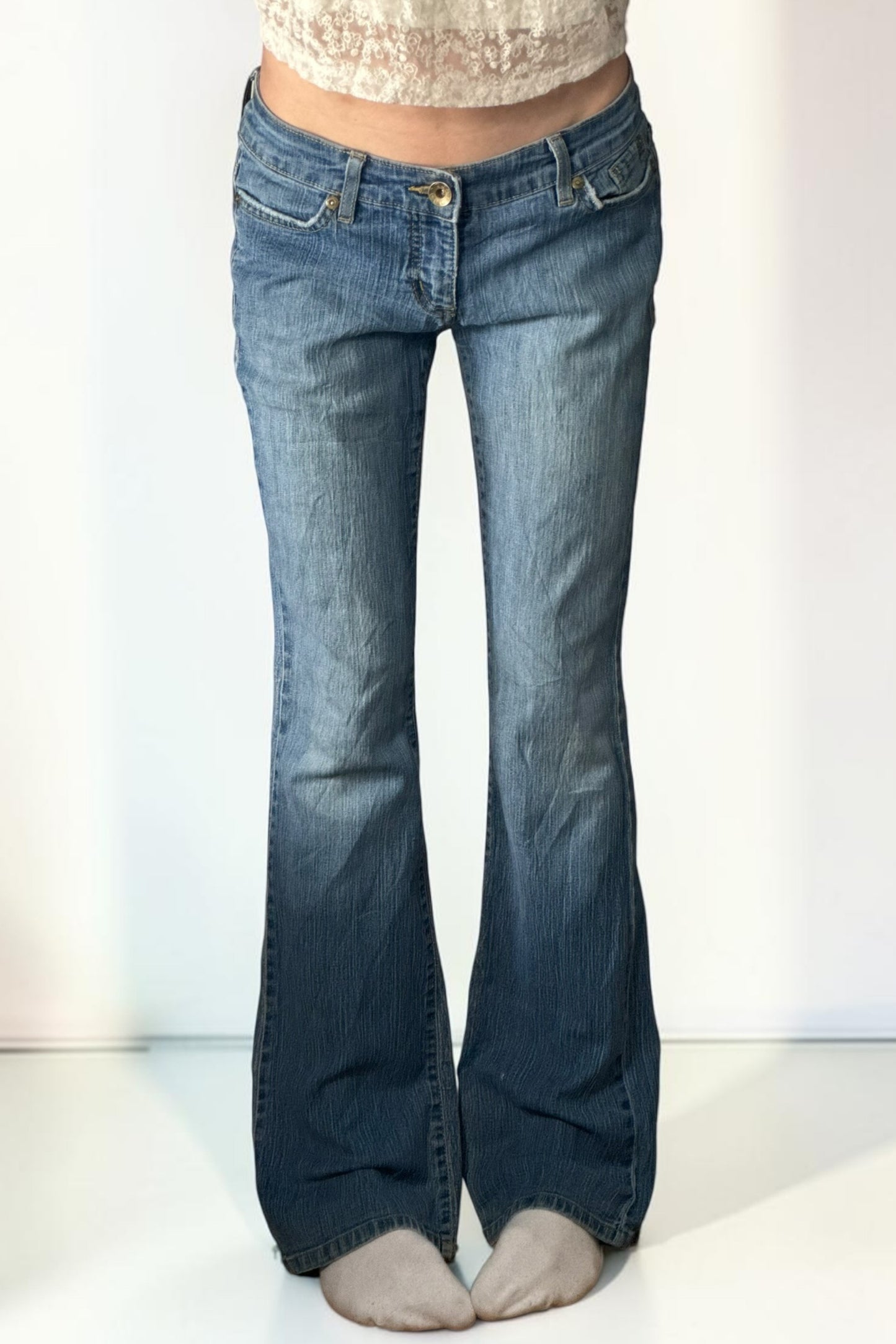 Lågmidjade jeans stl: S/M