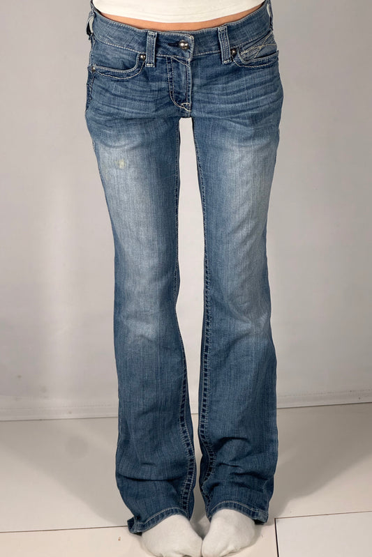 Lavtaljede jeans str: S