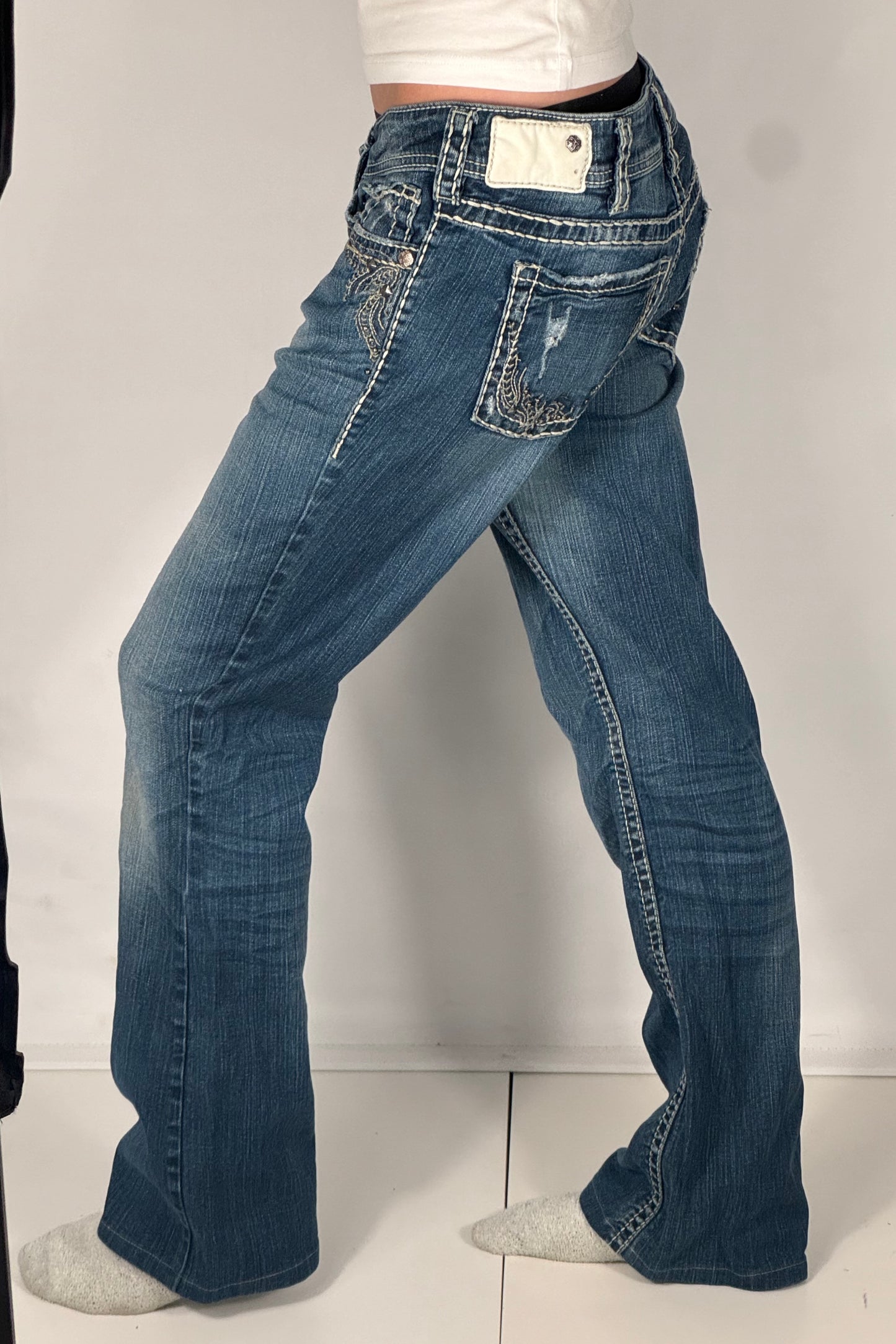 Lågmidjade jeans stl: M