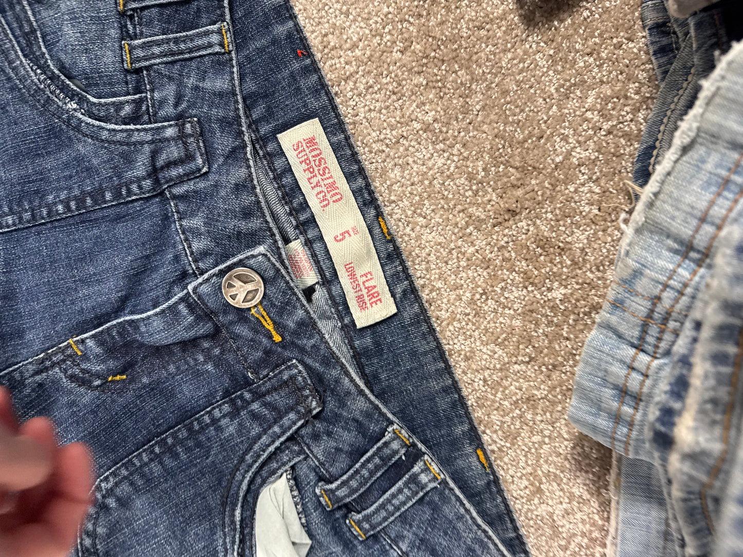 Lågmidjade jeans stl: S