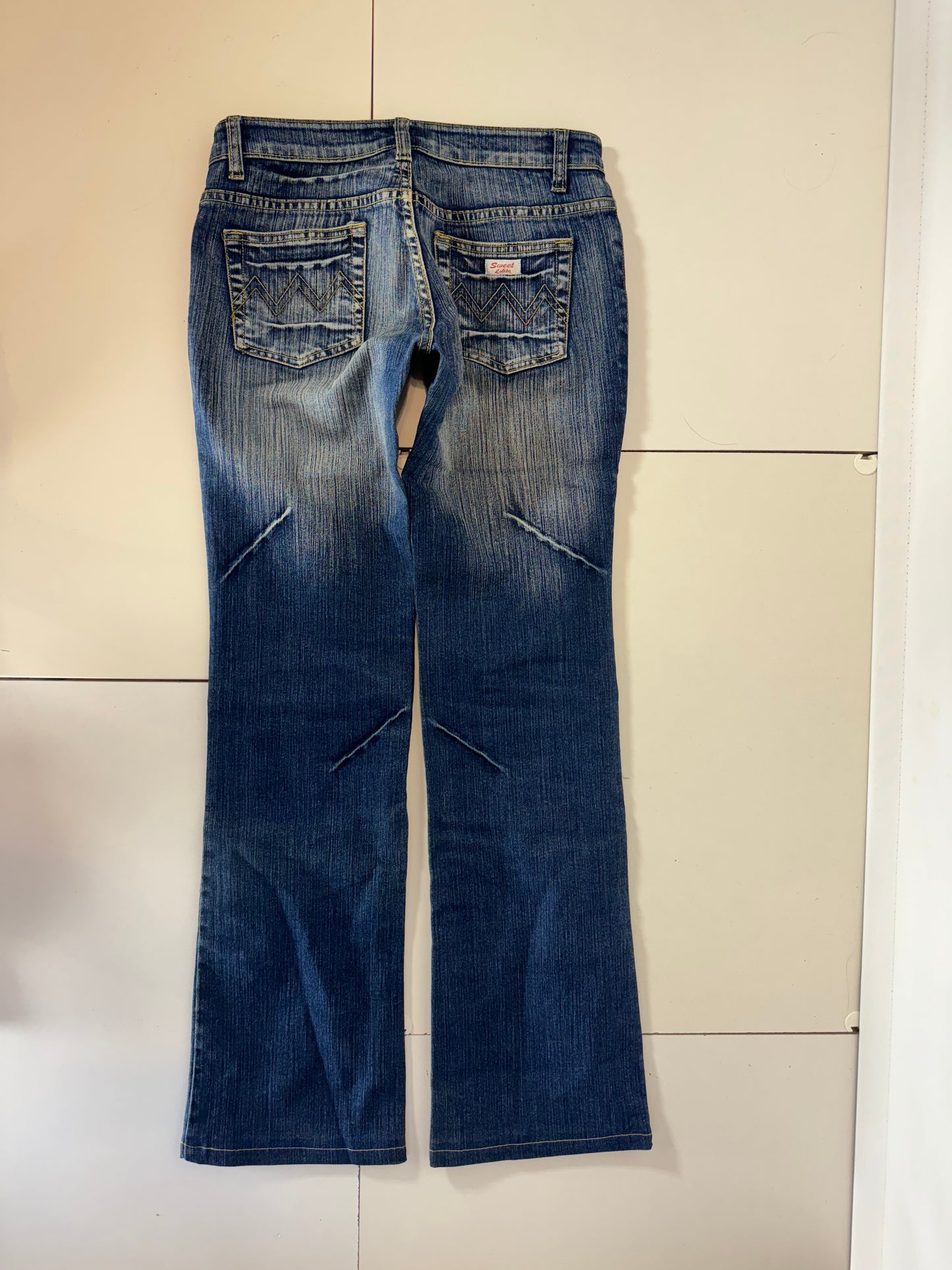 Lågmidjade jeans–stl: S