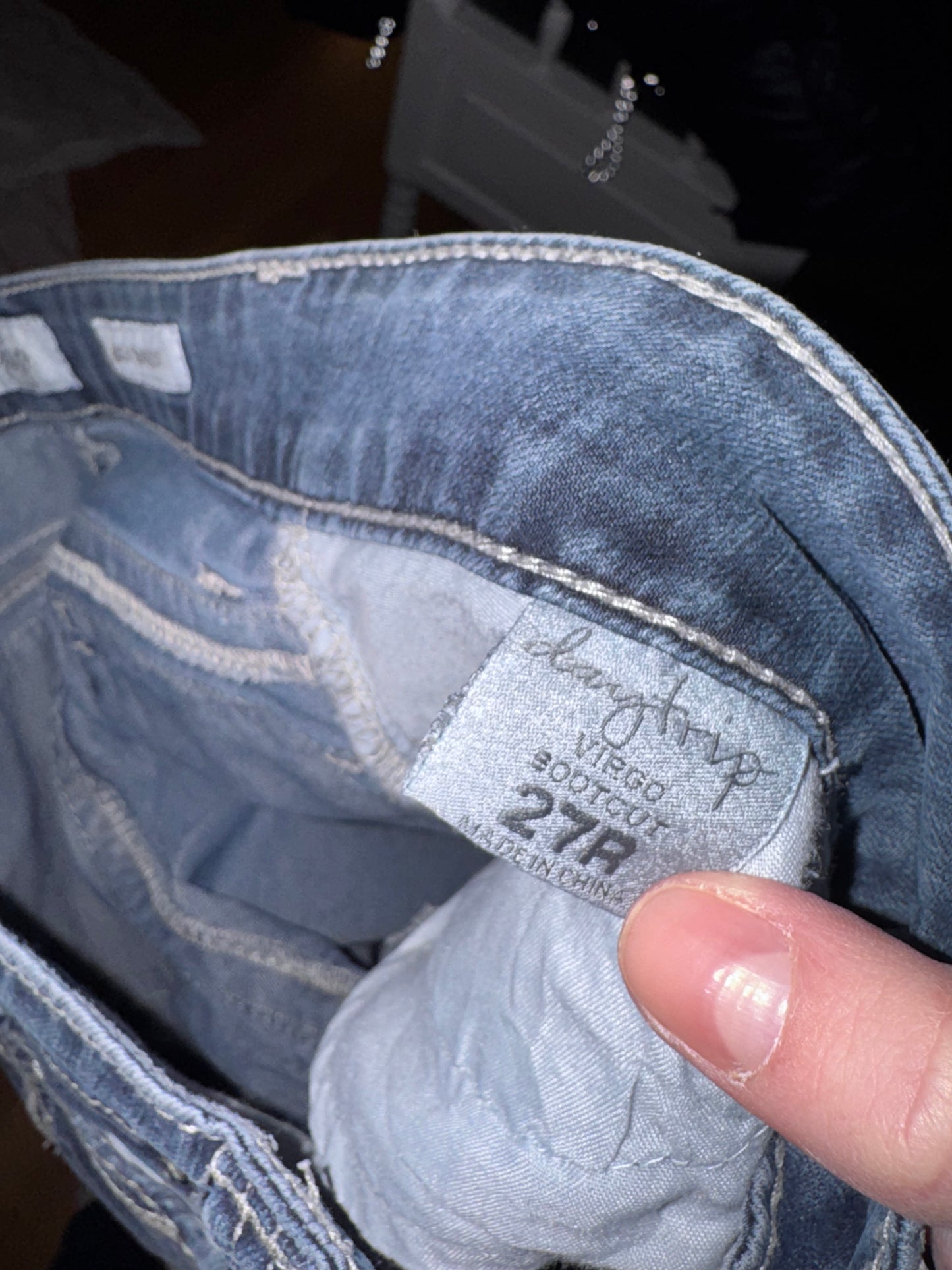 Lavtaljede jeans str: S