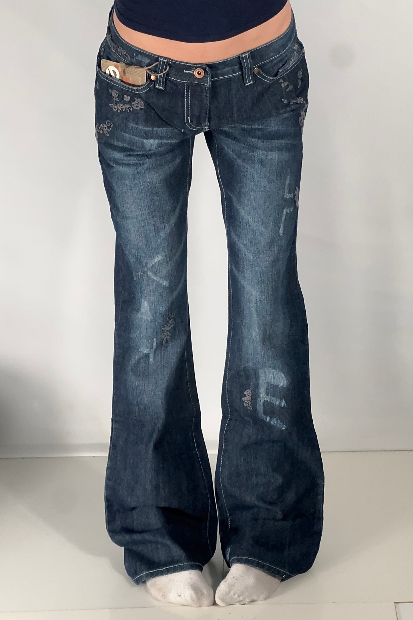 Lågmidjade jeans stl: S (W29/L34)