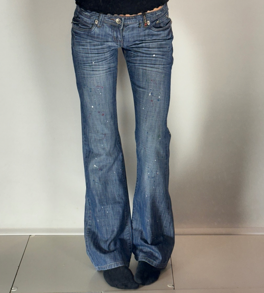 Lågmidjade jeans–stl: XS