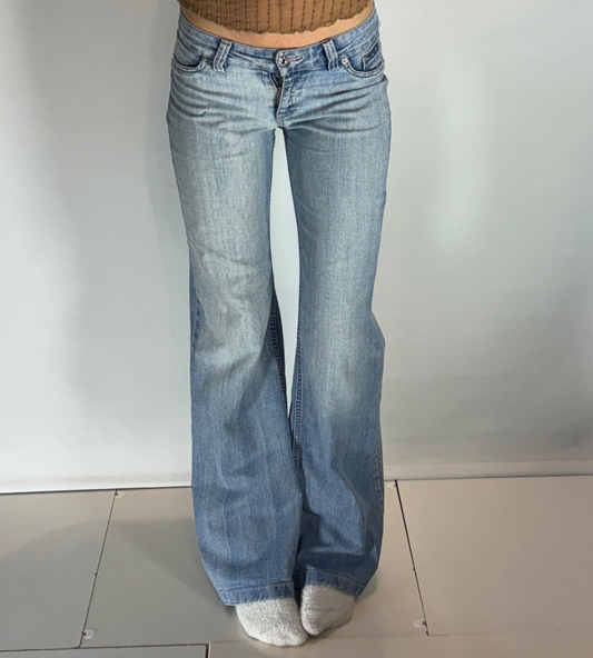 Lågmidjade jeans–stl: XS