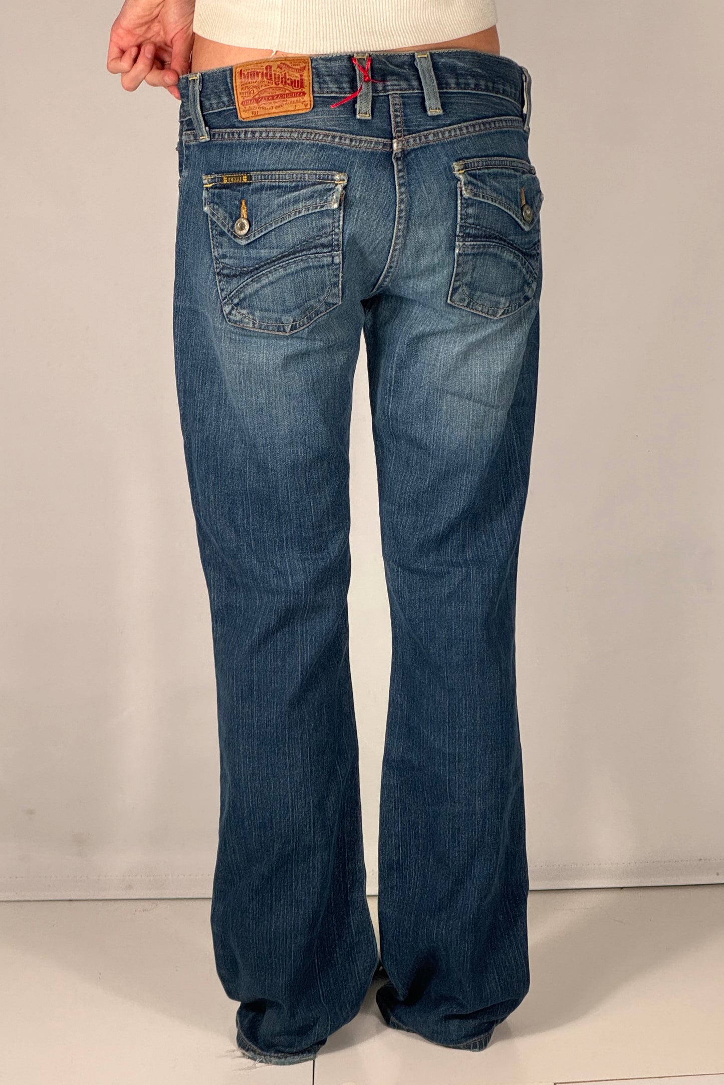 Lavtaljede jeans str: S