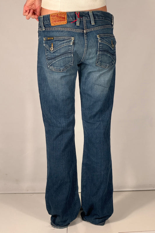 Lavtaljede jeans str: S