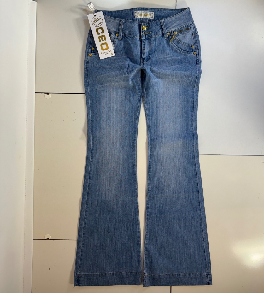 Lågmidjade jeans–stl: S