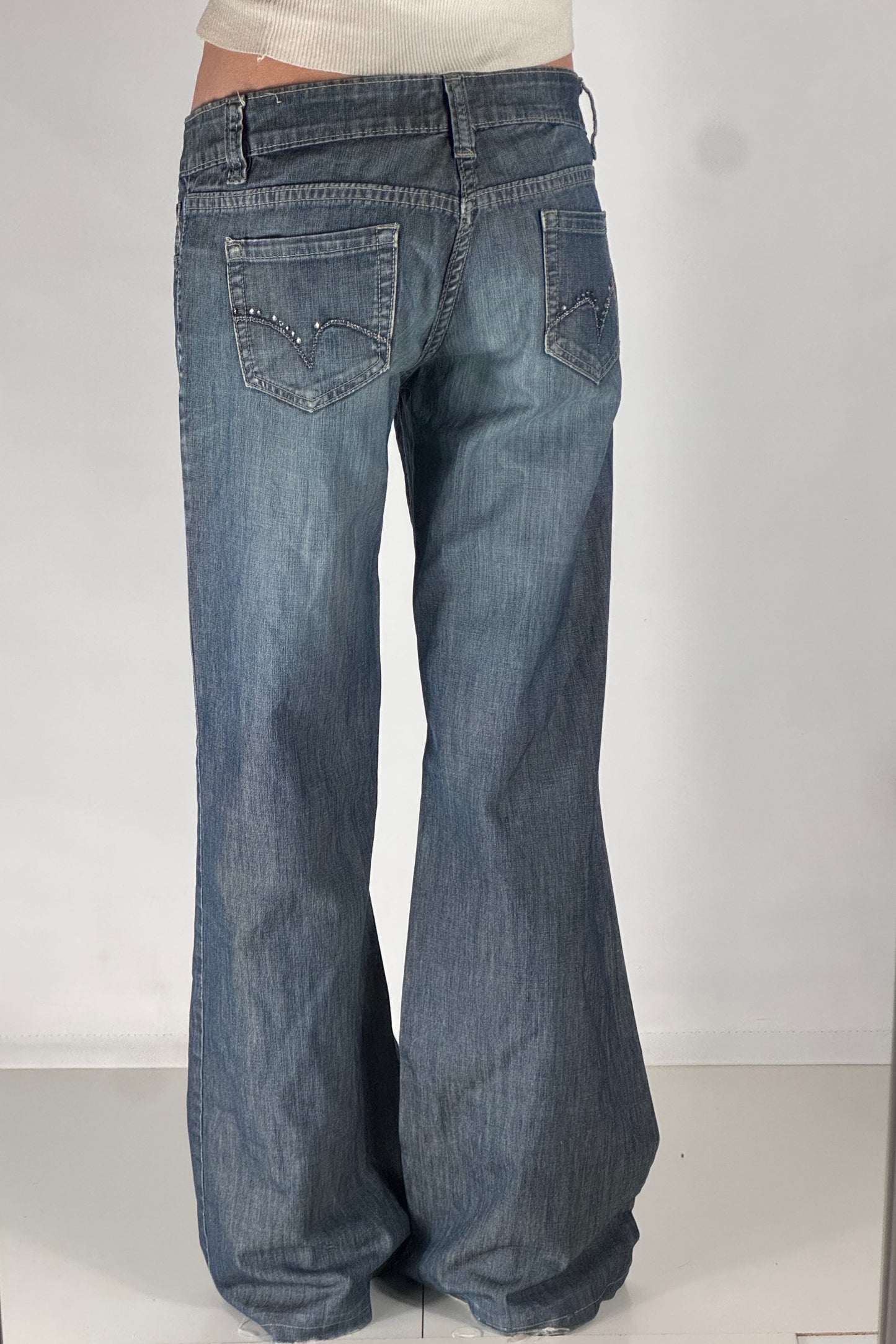 Lågmidjade jeans stl: