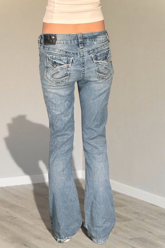 Lågmidjade jeans stl: XS