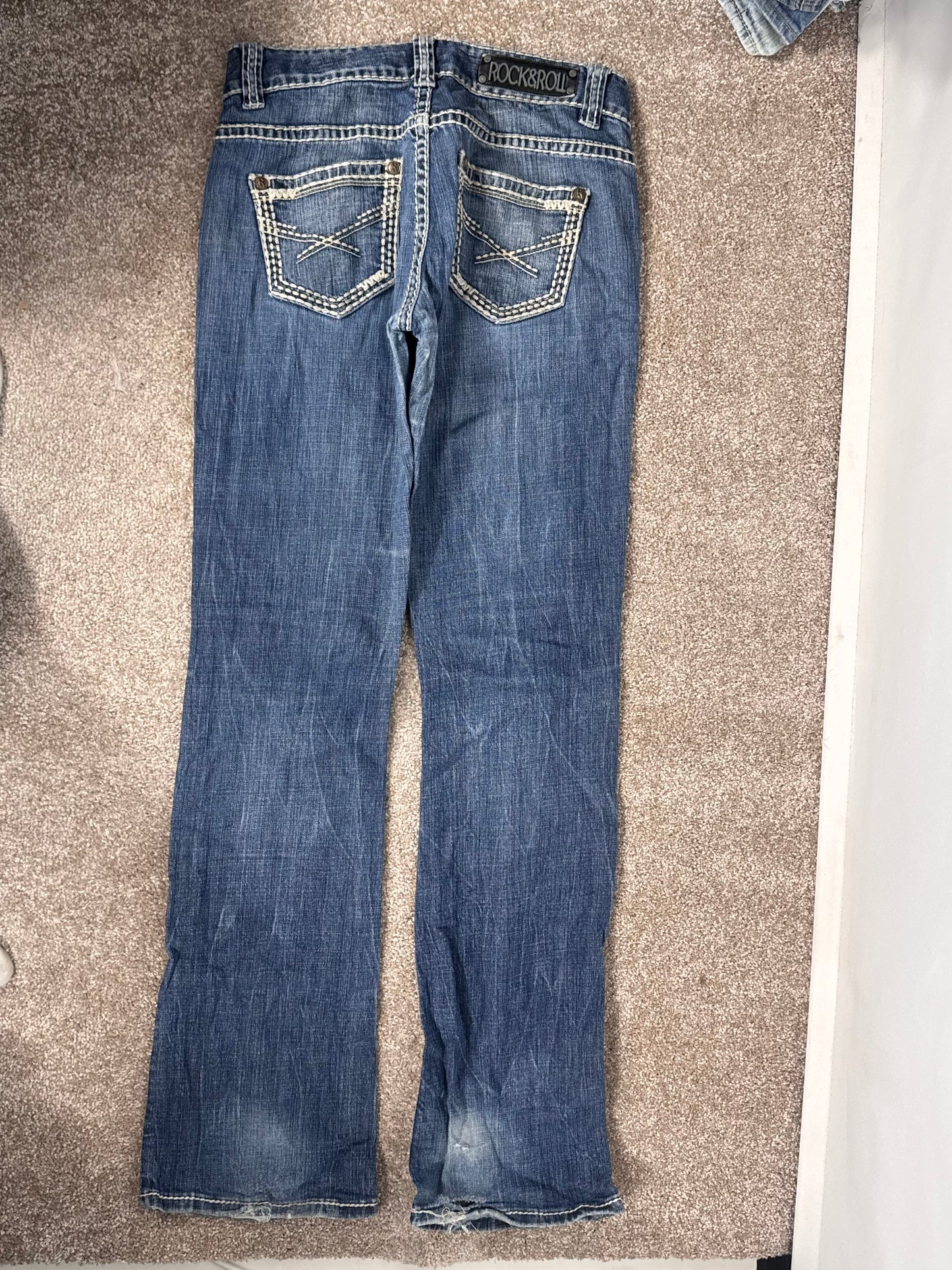 Lavtaljede jeans str: S