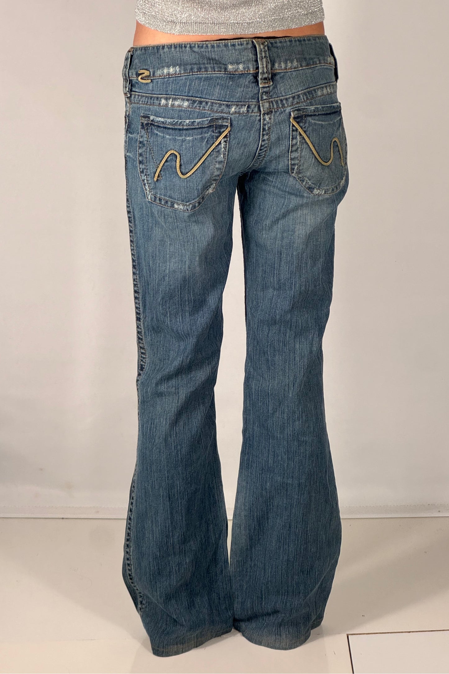 Lavtaljede jeans str: S