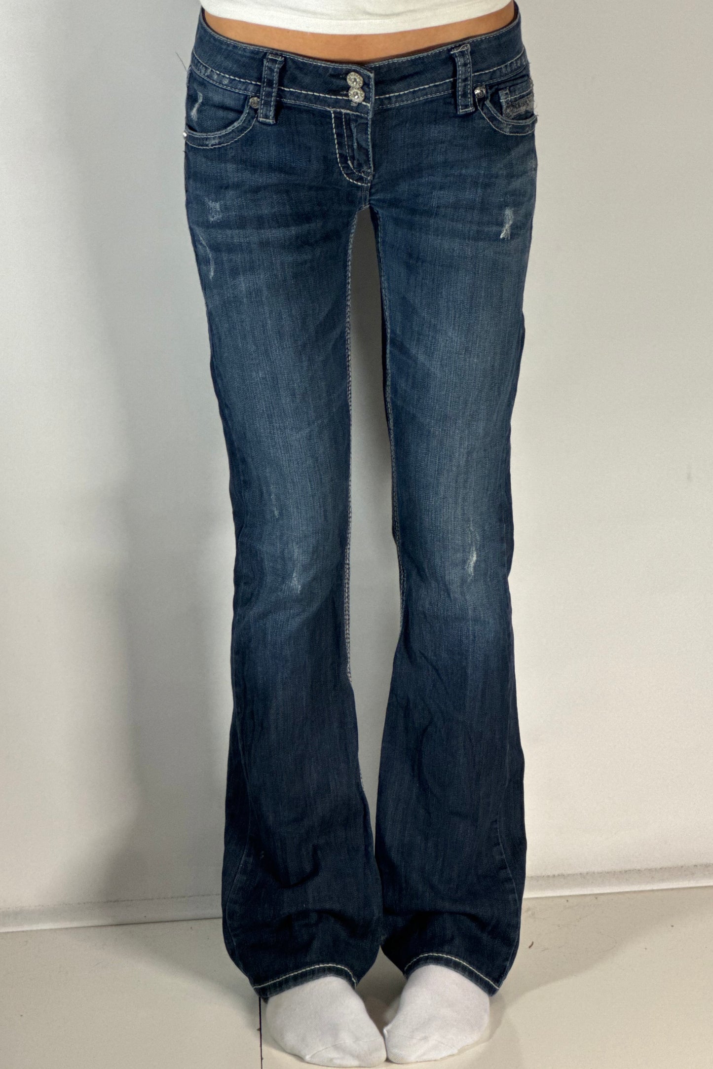 Lågmidjade jeans stl: S/M