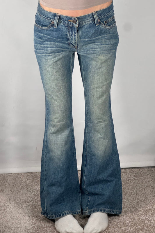 Lavtaljede jeans str: S
