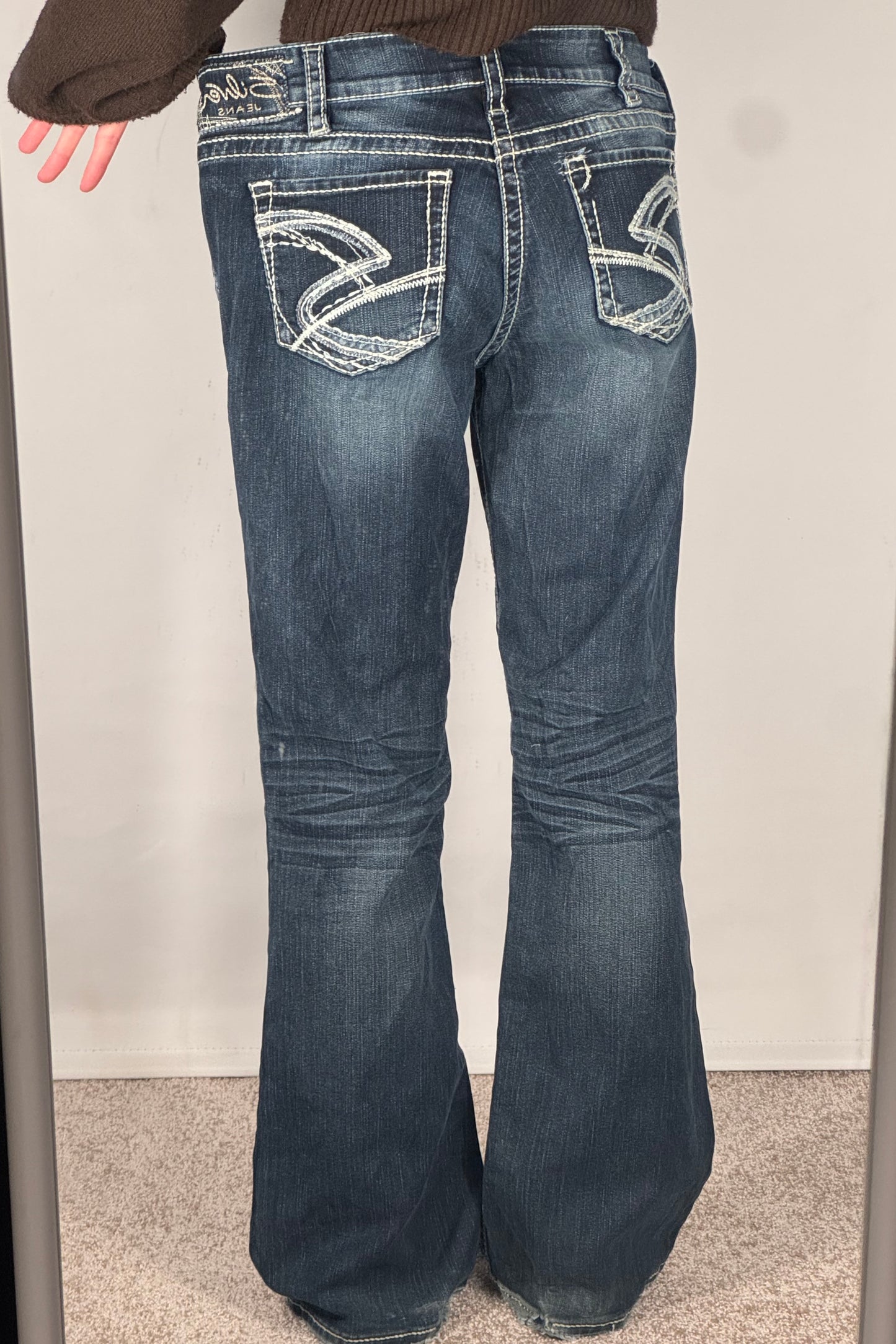 Lavtaljede jeans str: M