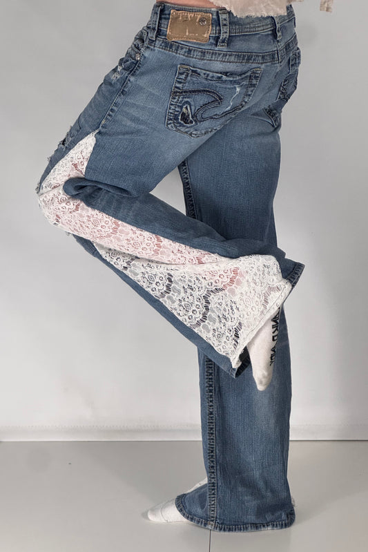 Lavlivede jeans str: S/M