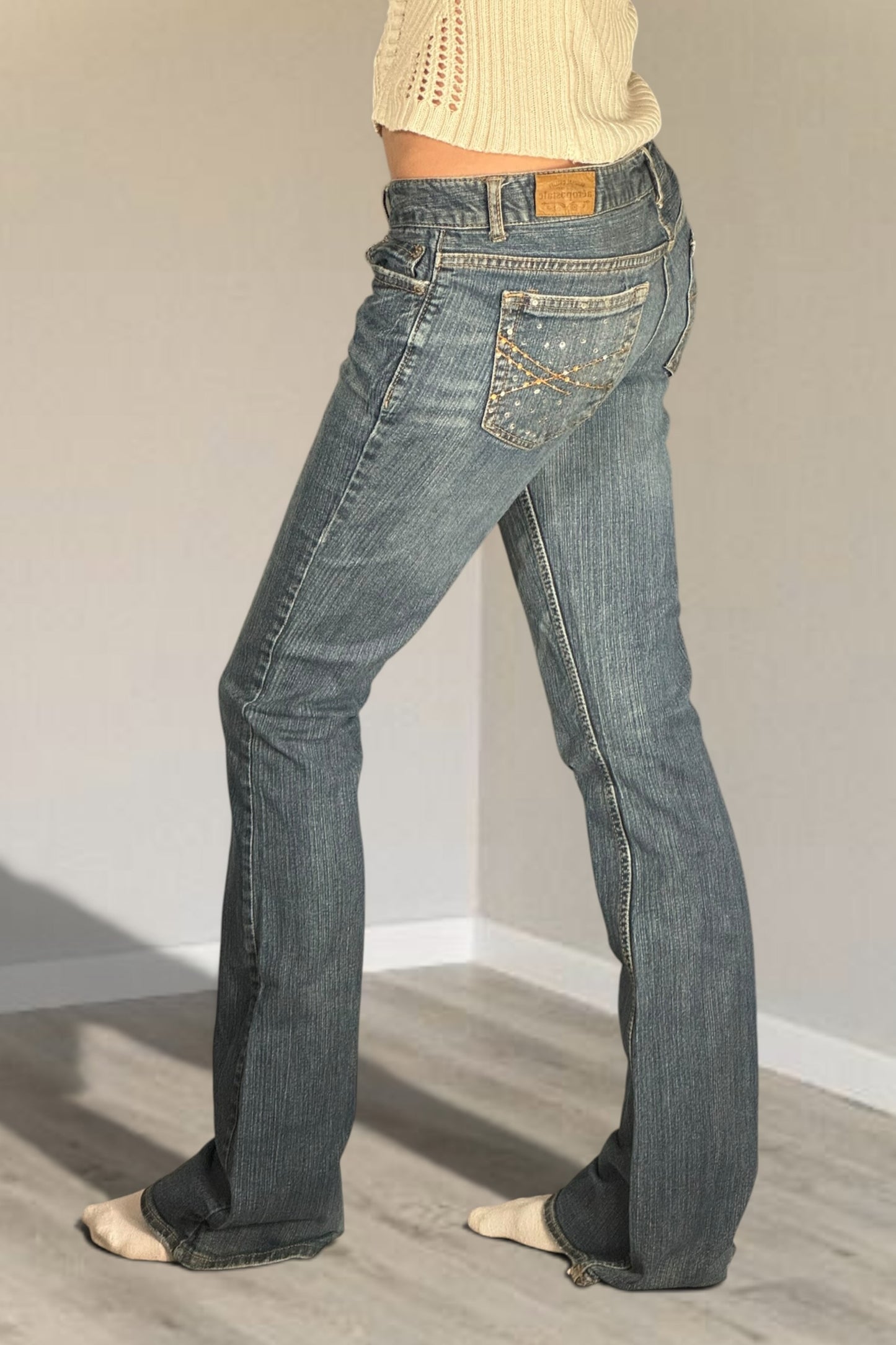 Lågmidjade jeans stl: S
