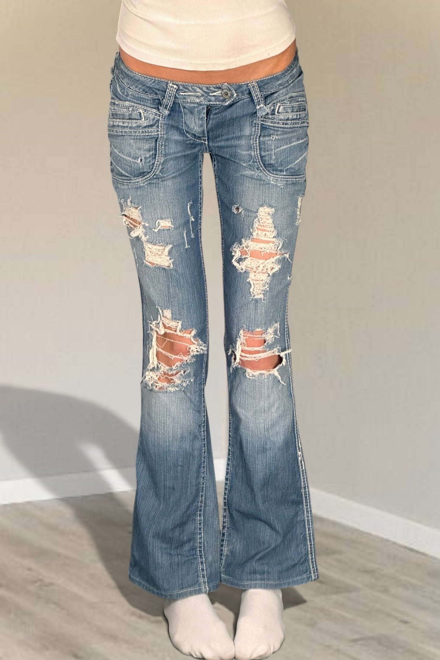 Lågmidjade jeans stl: XXS