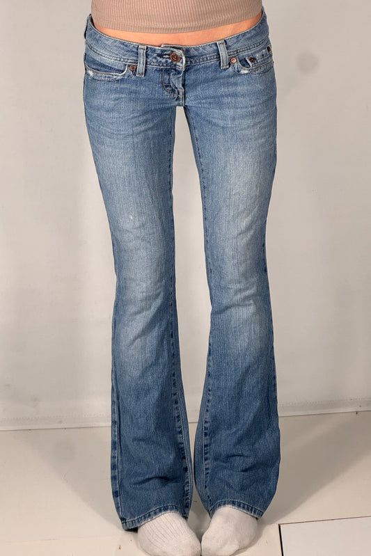 Lavtaljede jeans str: S