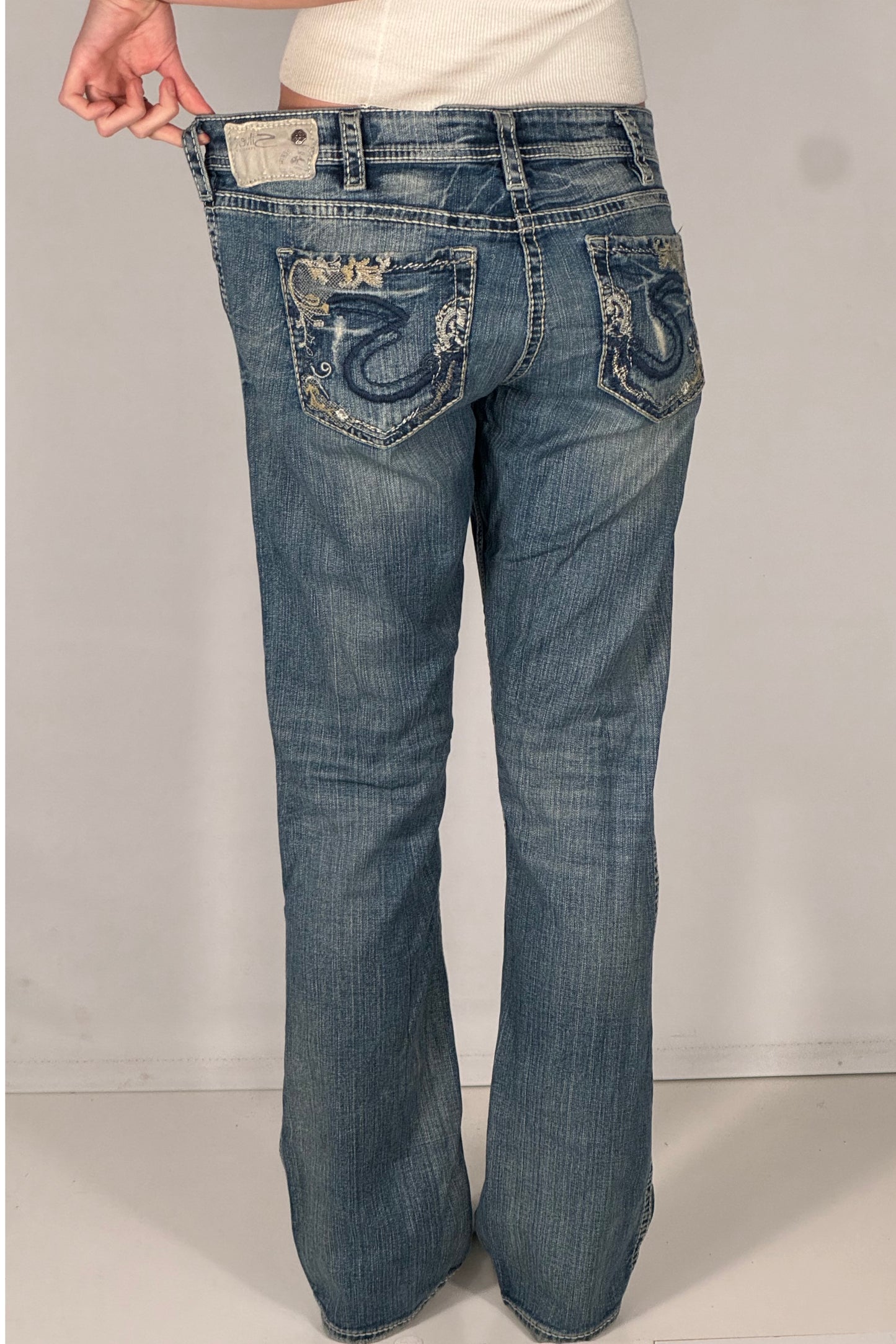 Lågmidjade jeans stl: M