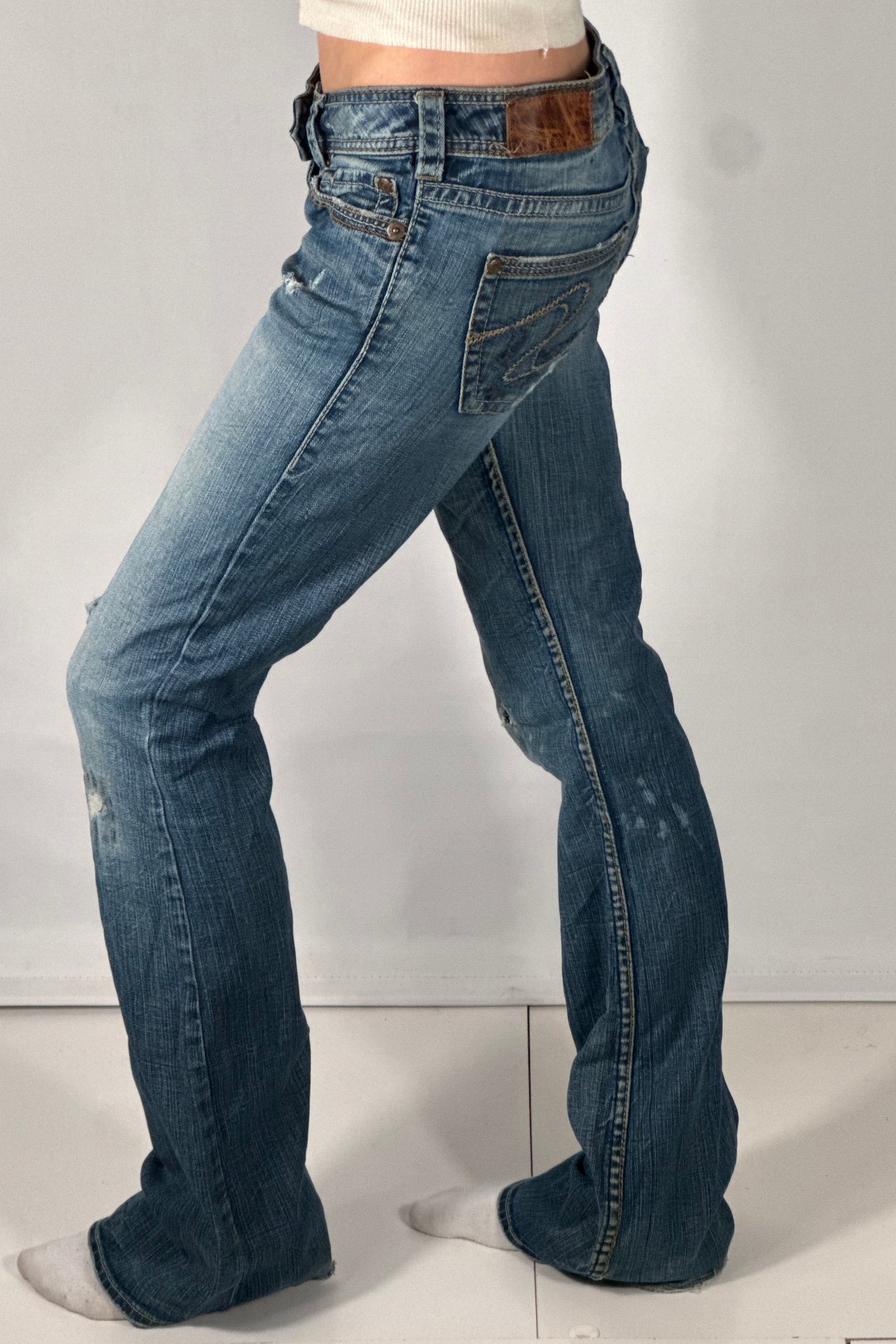 Lågmidjade jeans stl: S