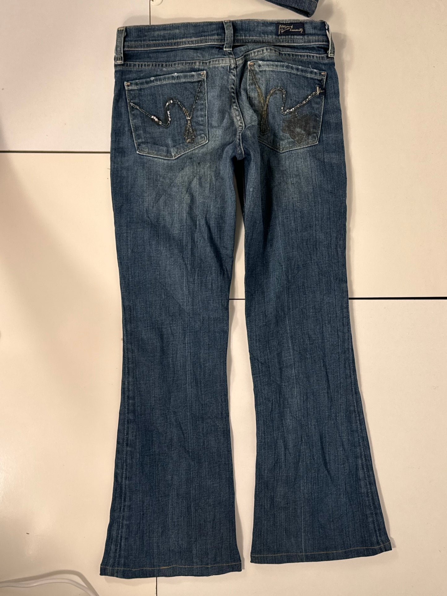 Lavlivede jeans str: XXS