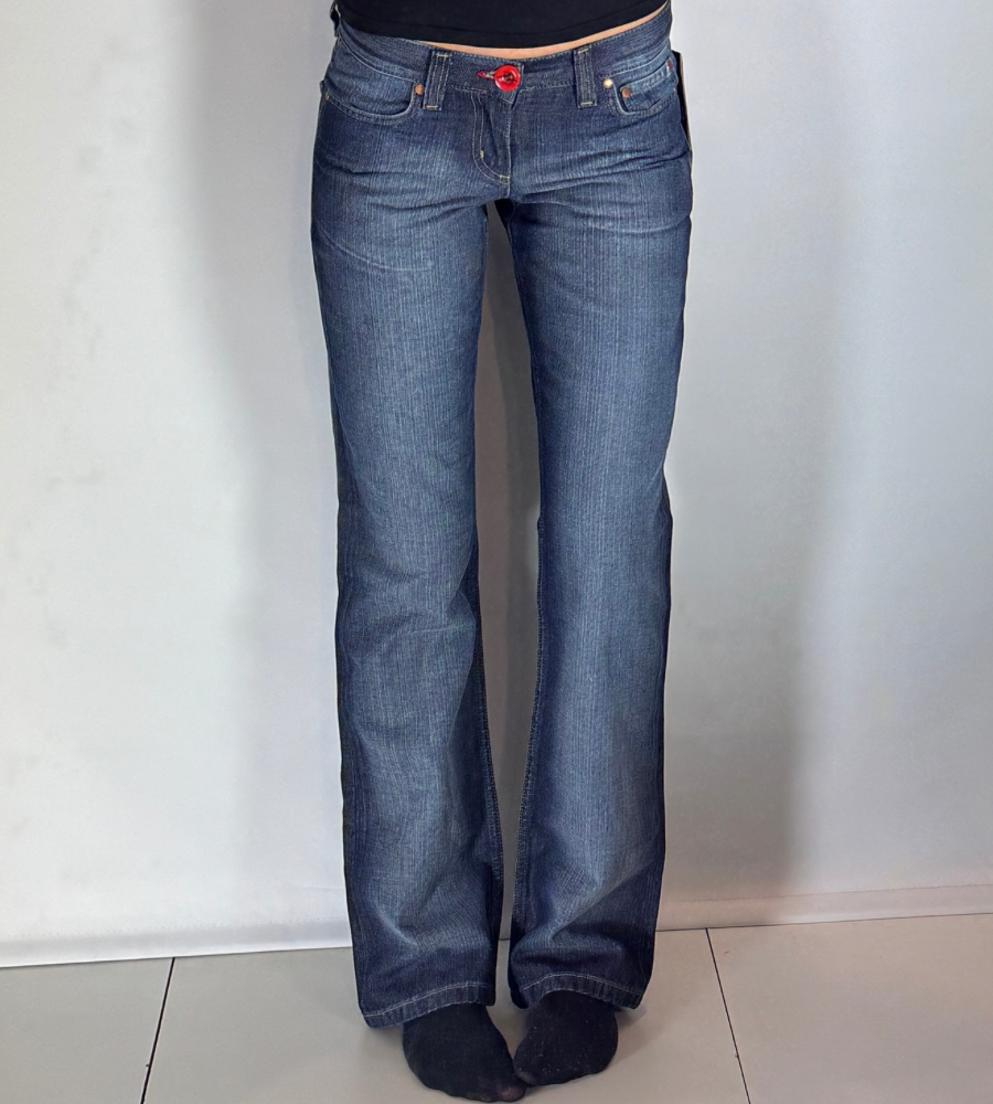 Lågmidjade jeans–stl: XS
