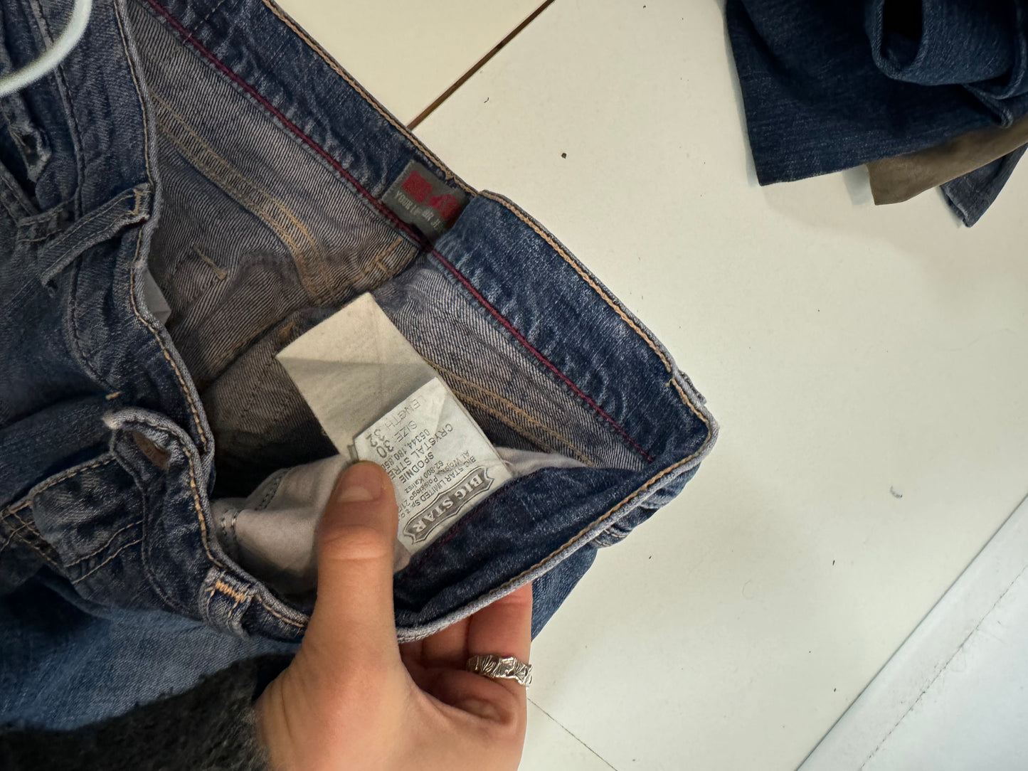 Lågmidjade jeans stl: S