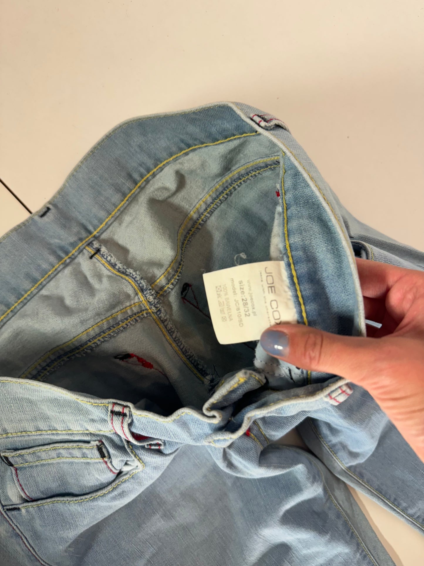 Lågmidjade jeans–stl: L