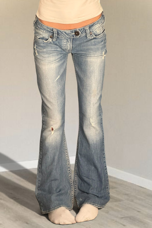 Lågmidjade jeans stl: S