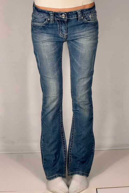 Lavtaljede jeans str: S